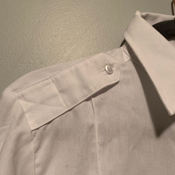 Women's White Collared Button-down  - Picture 5 of 8